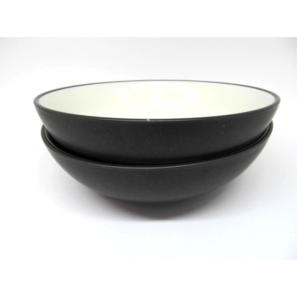 Noritake Colorwave Graphite 7" Coupe Cereal Bowls Set Of 2